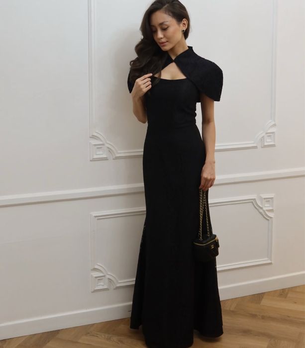 Черное вечернее платье