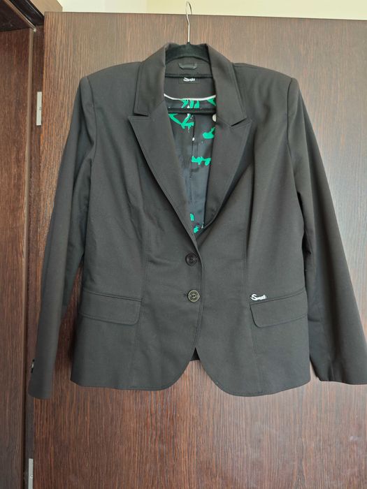 Дамски костюм сако с панталон  Silvian Heach Жълт Горчица Охра Л 48 50