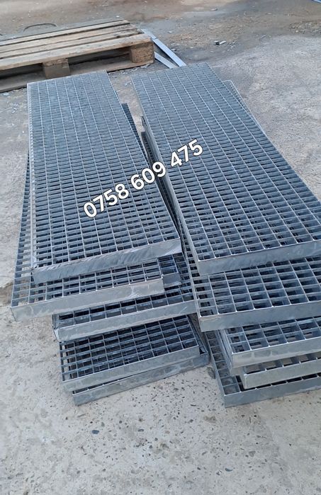 Grilaje-trepte zincate 86x23