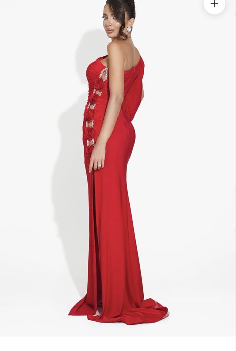 Rochie lunga rosie BOGAS