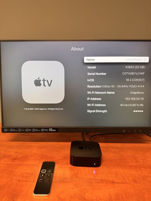 Apple TV 4K in stare foarte buna