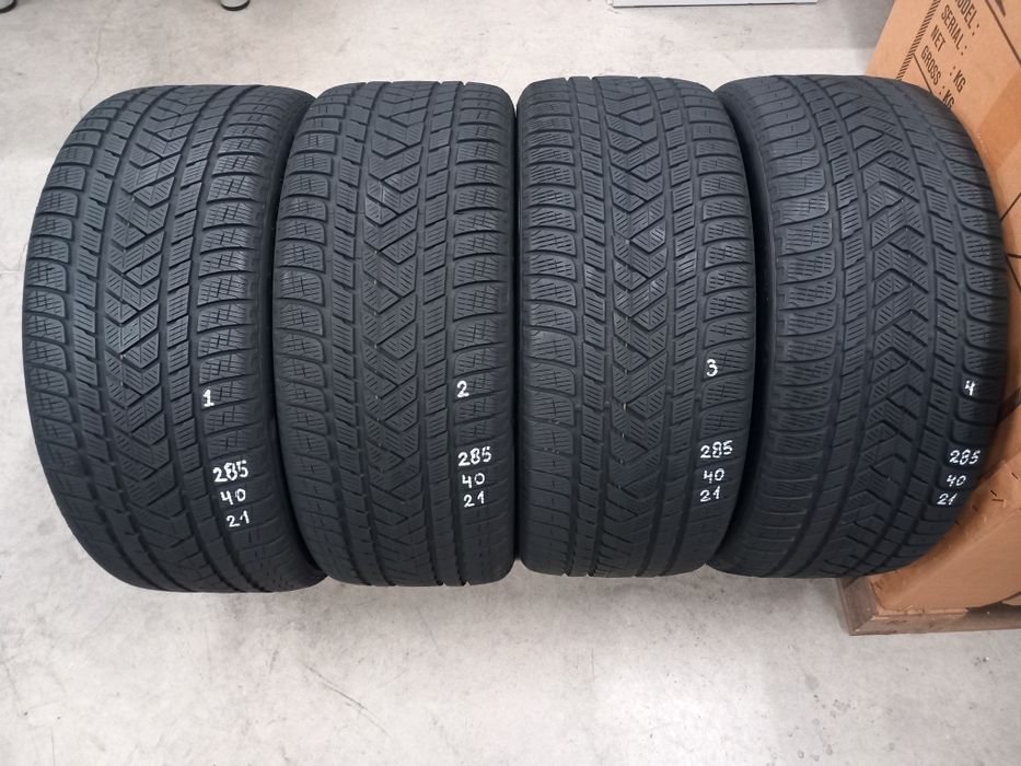 285/40/21 109V 4бр.PIRELLI WINTER SCORPION- Неразличими от НОВИ