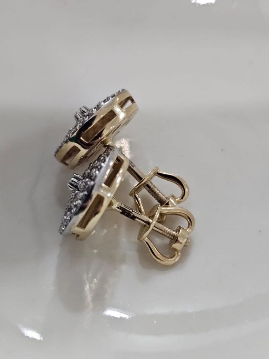 585 серьги с бриллиантами