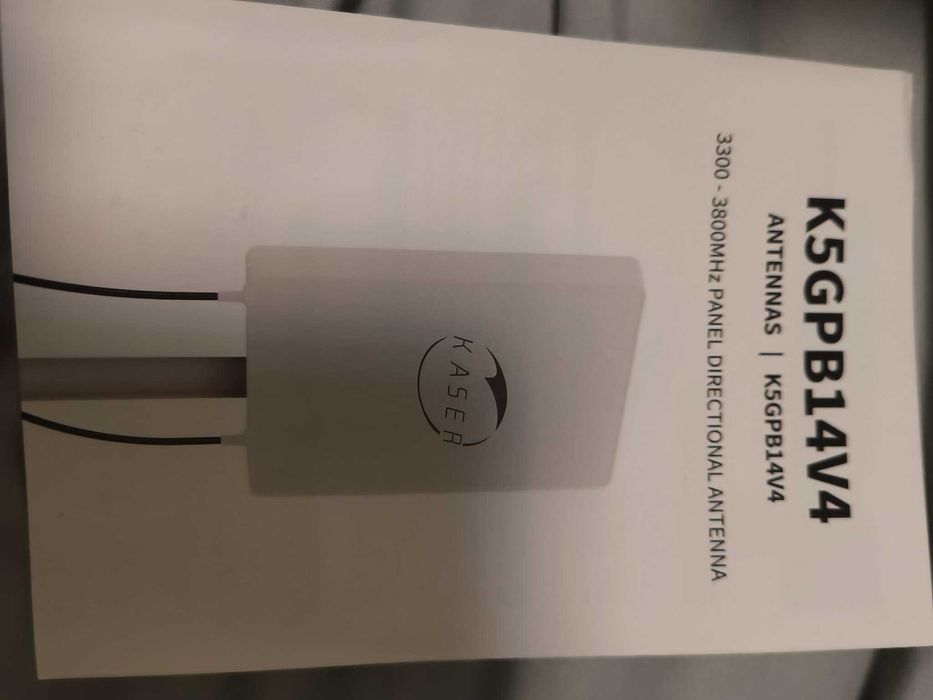 KASER 5G LTE външна антена Mimo Директива 3300–3800 MHz N78 Усилване до 15 dBi Съвместим с 5G рутери