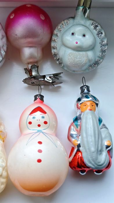 Игрушки елочные ,стекло,СССР