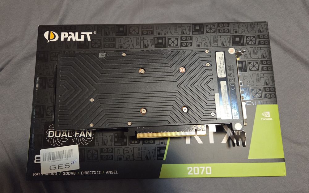Placa video Palit RTX 2070 8GB 256biti , cutie, stare  excelenta