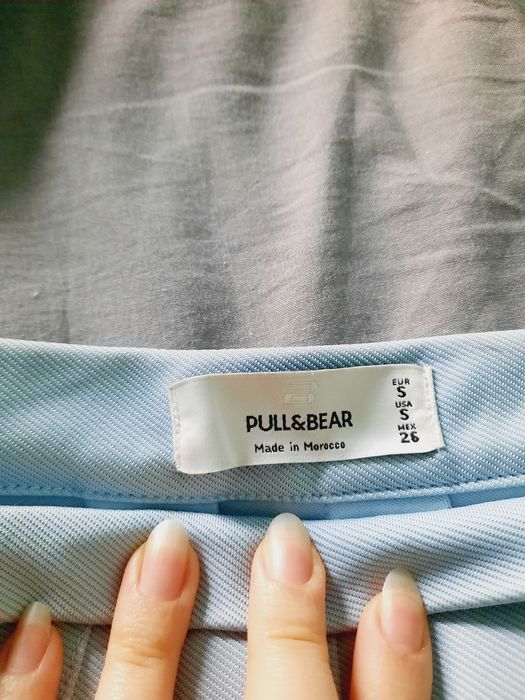 Fustă mini albastru-deschisă