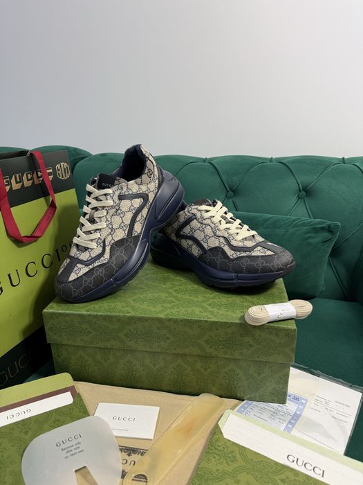 Adidasi Gucci Rhyton piele naturala 100% Full Box colectie noua