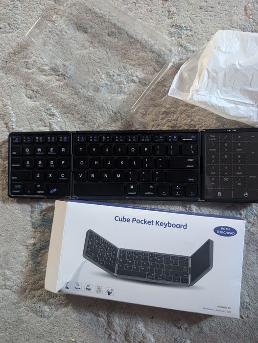 NOU ‼️ Tastatura Qwerty Pliabila Business Travel cu touchpad - Wireless !