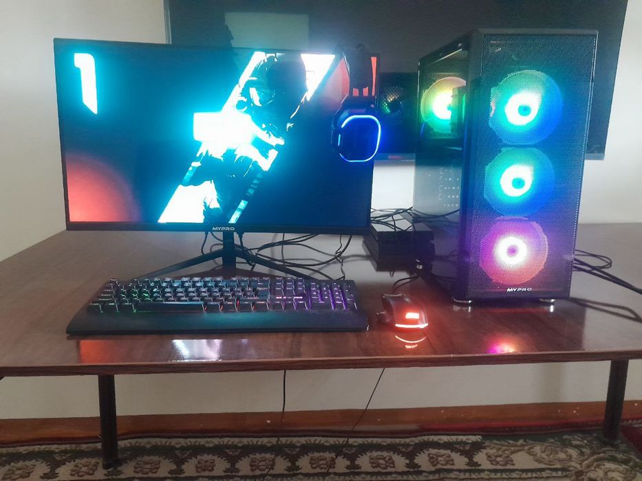 Игровой комплект «Всё включено» — Мощный ПК + Монитор + Девайсы