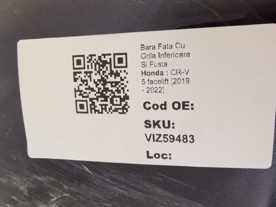 Предна броня с долна решетка и престилка за Хонда ЦР-В / Honda CR-V 5