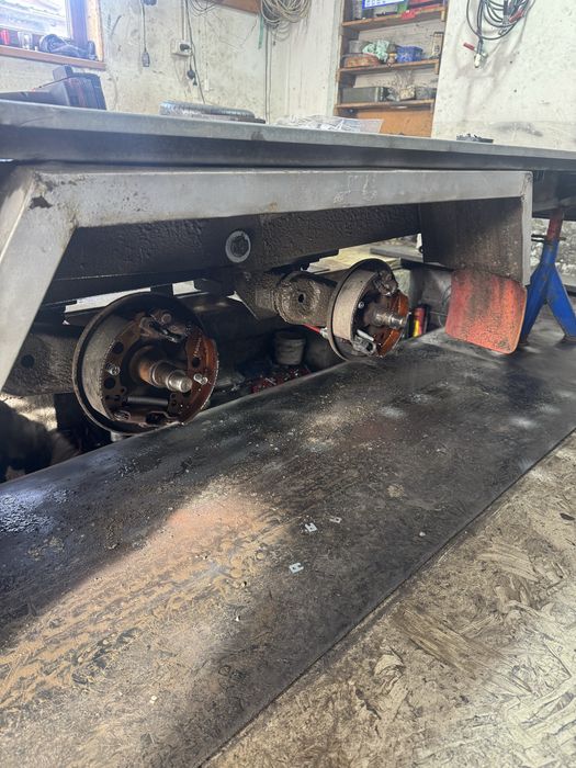 Ocazie !! Platforma / trailer pongratz  austriac  , basculabil impecabil