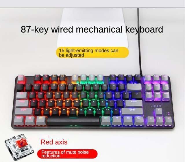 Клавиатура проводная Acer Acer-OKW132, Английская клавиатура: 350 000 ...