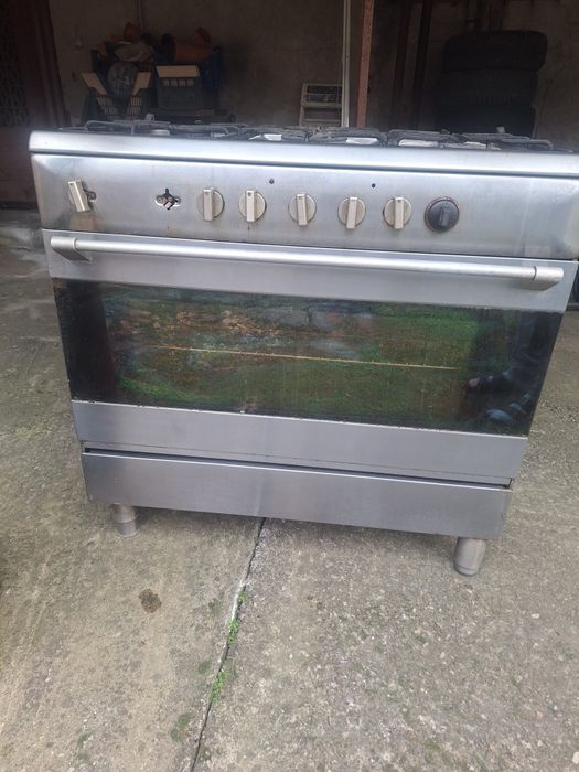 Aragaz inox profesional 5 ochiuri