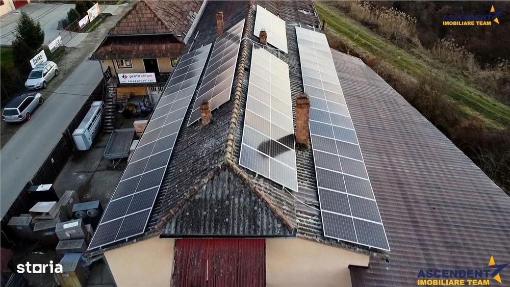 Unitate de productie 840 mp,panouri fotovoltaice,trifazic,birouri,tere