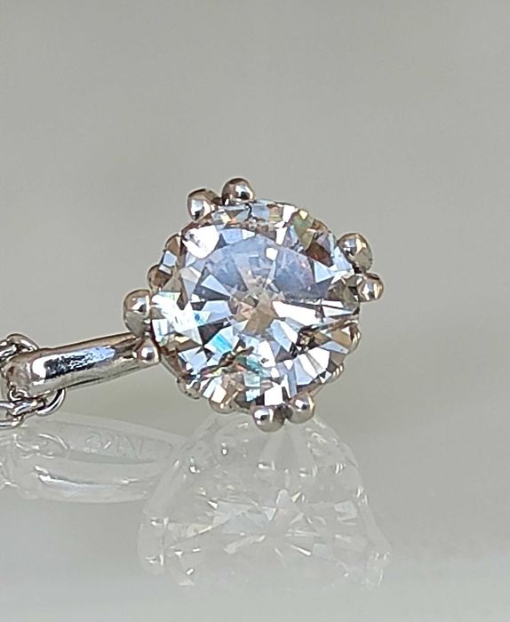 Colier aur 14k cu diamant 0.9ct