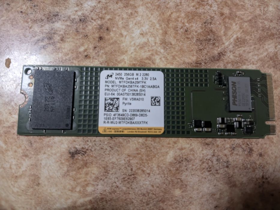 SSD M.2 256gb 2280