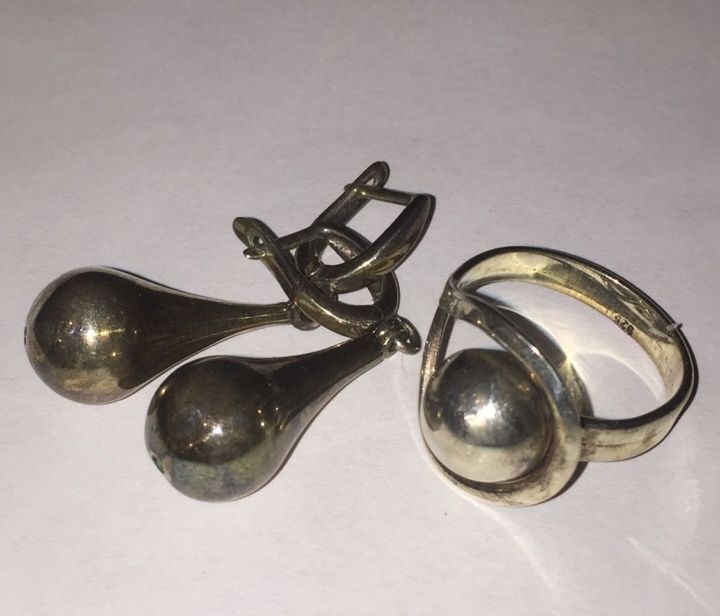 серьги кольцо массивное