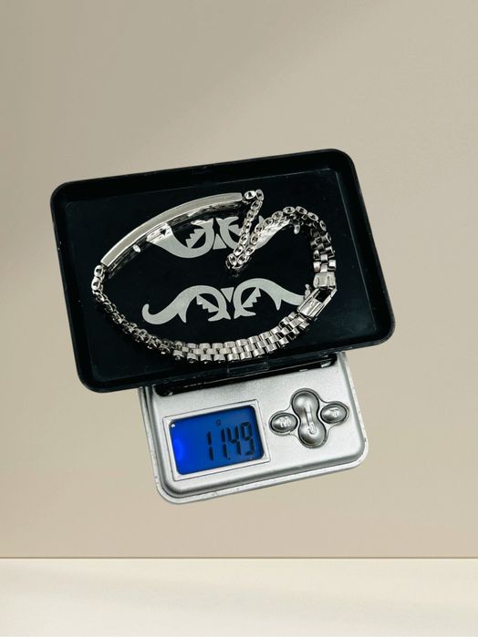 Италианска сребърна гривна