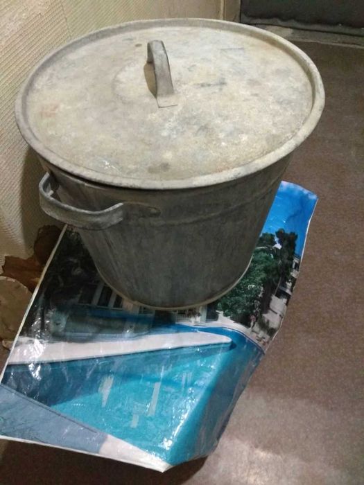 Большой Бак цинковый с крышкой