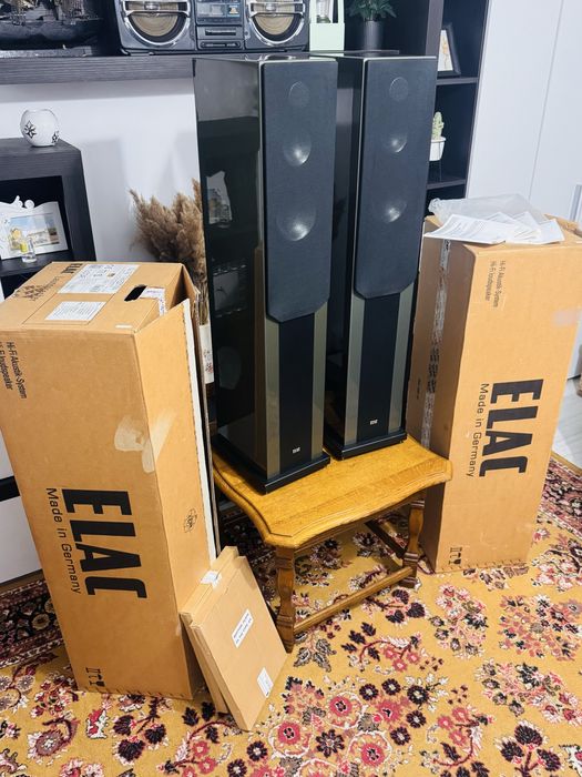 Boxe NOI-de podea-inaltă fidelitate-la cutie ELAC CL142,culoare titan