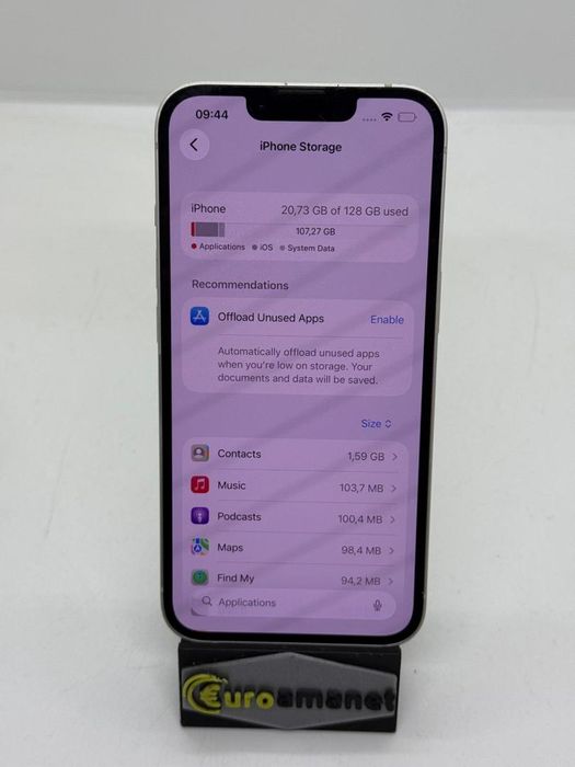 Telefon mobil Apple iPhone 13, 128GB, 5G, Starlight -A-