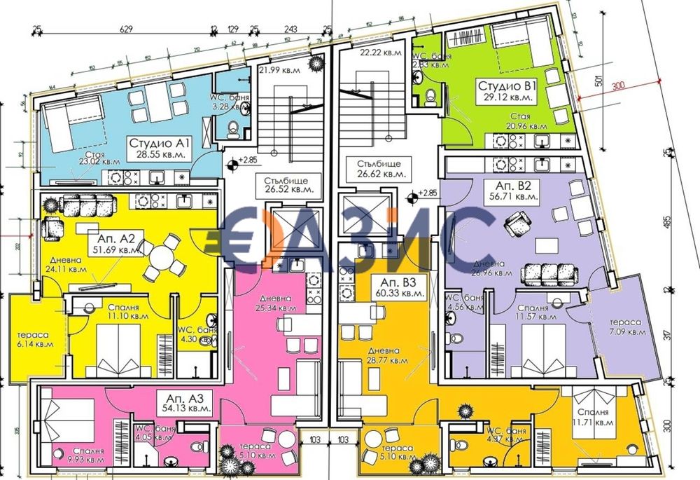 Продава се Двустаен апартамент в Созопол - 75 кв.м за 1254 €/кв.м - Снимка #11
