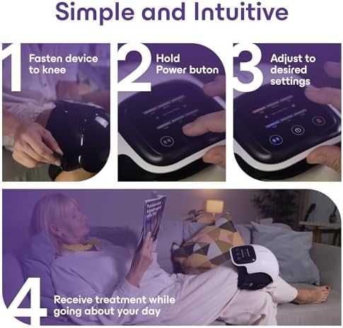 Нов Activ Масажор за коляно с топлина, вибрации и червена светлина