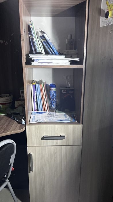 Шкаф,кровать, полки, столик 4в1