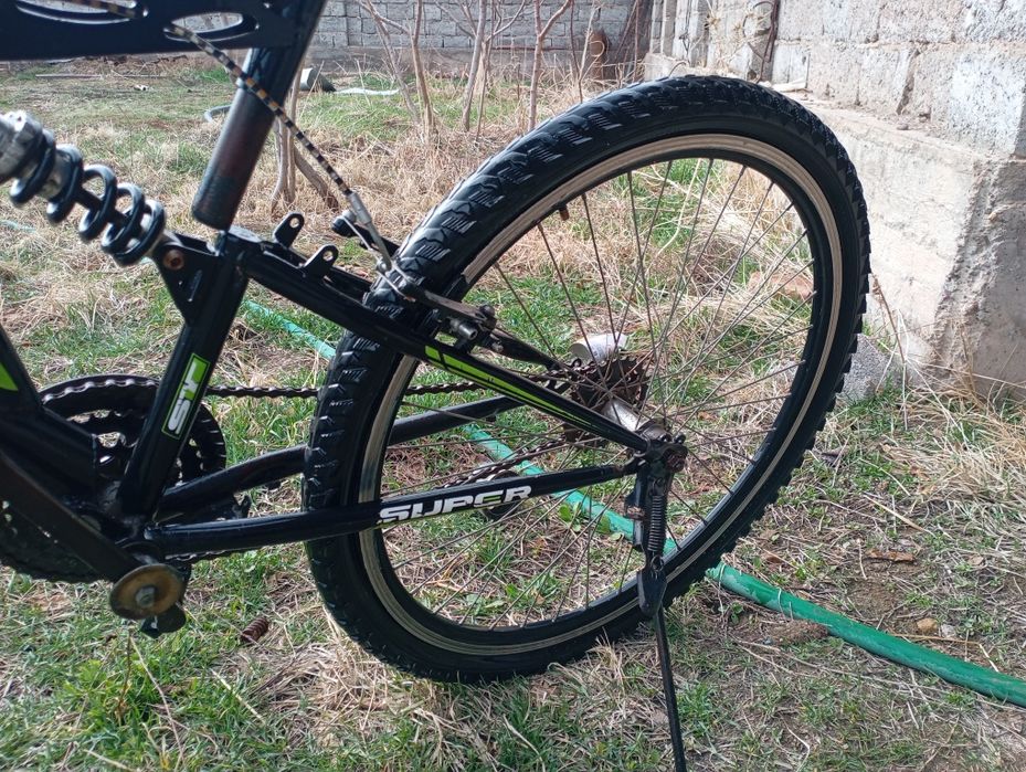 Велосипед на ходу