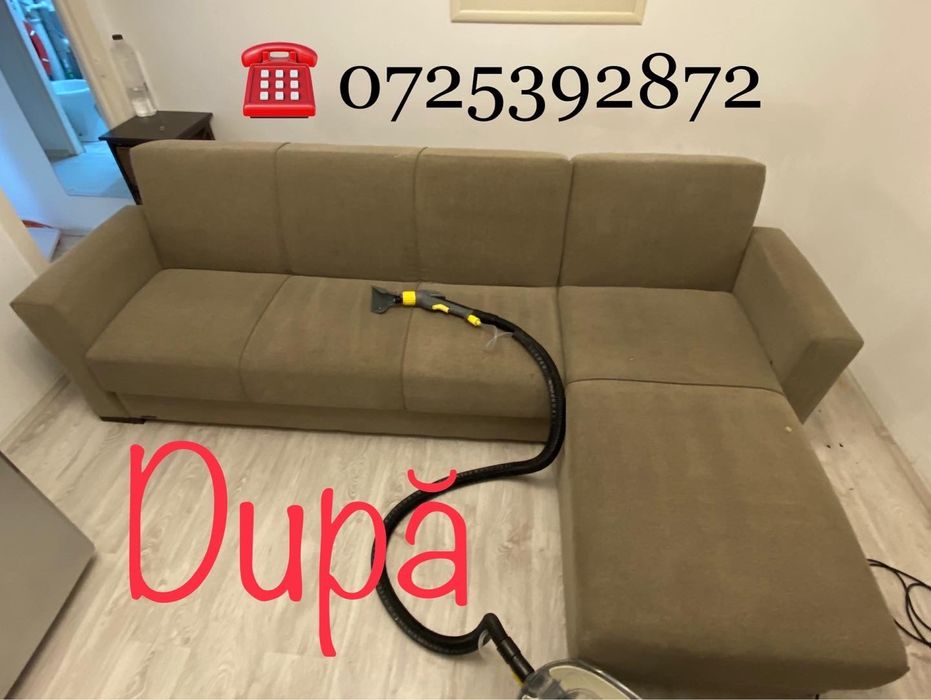 Curatare tapiterie, canapea, saltea, mocheta cu Aburi