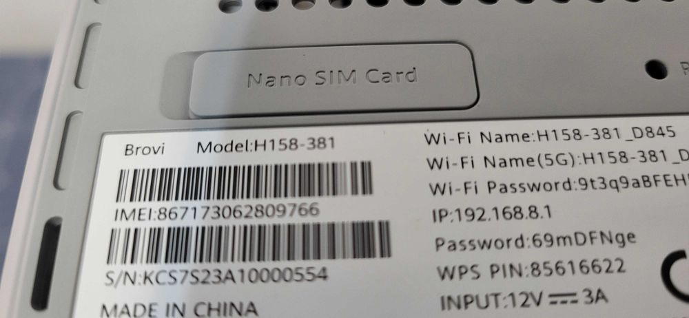 Huawei H158-381 5G CPE PRO5 WiFi 6 Router liber de retea