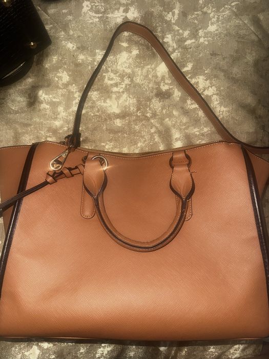 Сумка кожаная новая коричневая