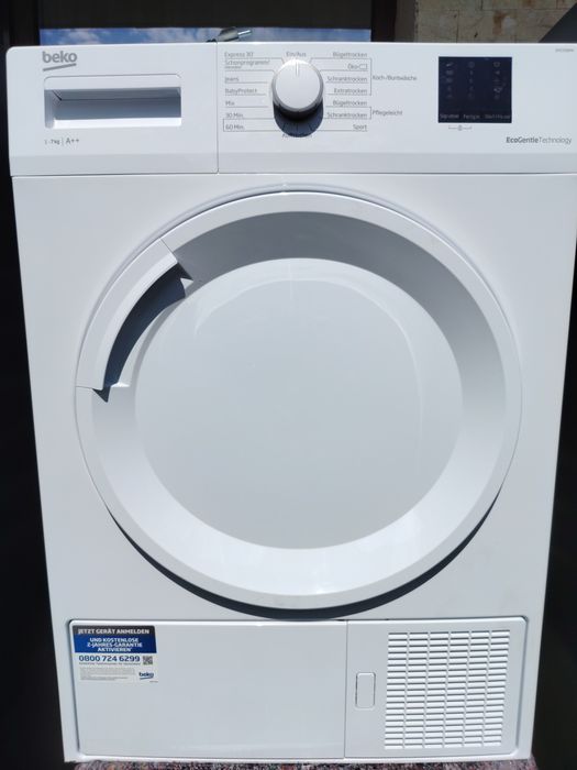 Uscător rufe Beko DPS7206PA, 7kg, Pompă de căldură A++, Aquawave