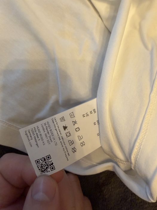 BOSS set 2 tricouri albe cu logo boss pe maneca bumbac M noi