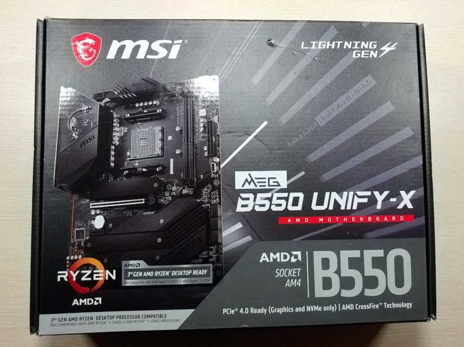 Дънна платка MSI MEG B550 Unify-X 4x NVME