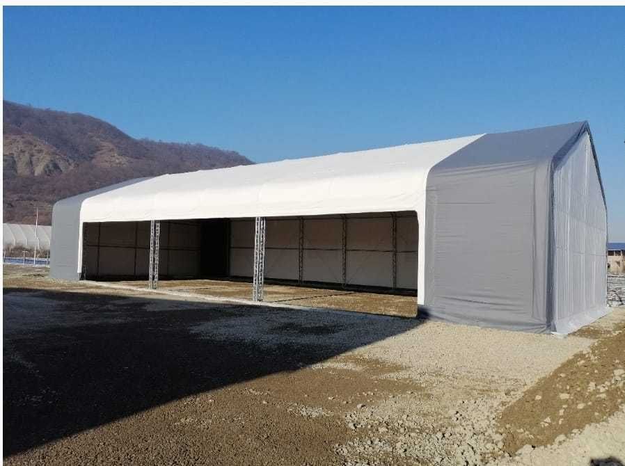 Отворена индустриална палатка 10x24.4x3.5(6.1) м