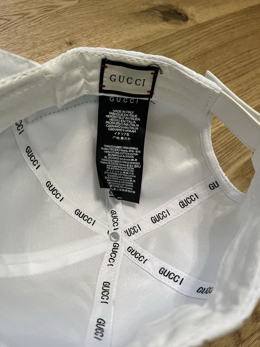 Шапка gucci white (бяла шапка гучи)