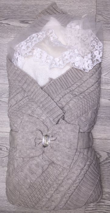 Конверт вязанный турецкий на зиму