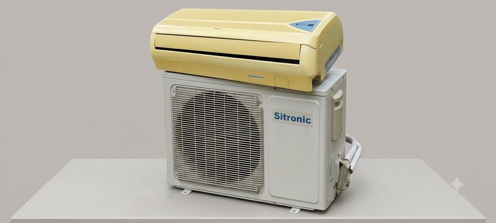 Надежный кондиционер Sitronic (сплит-система) с функцией обогрева. Отл