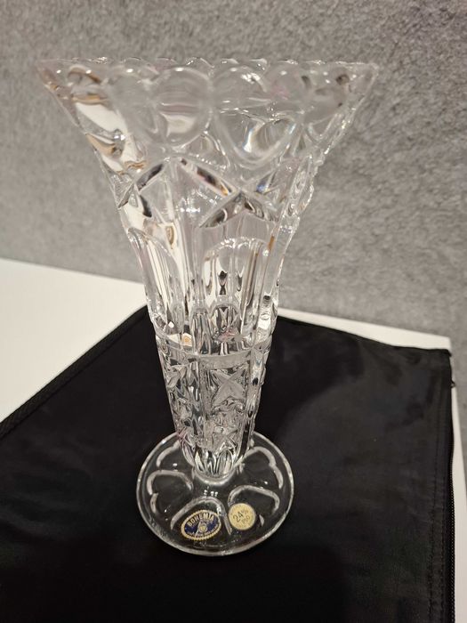 Vază cristal Bohemia vintage 20 cm