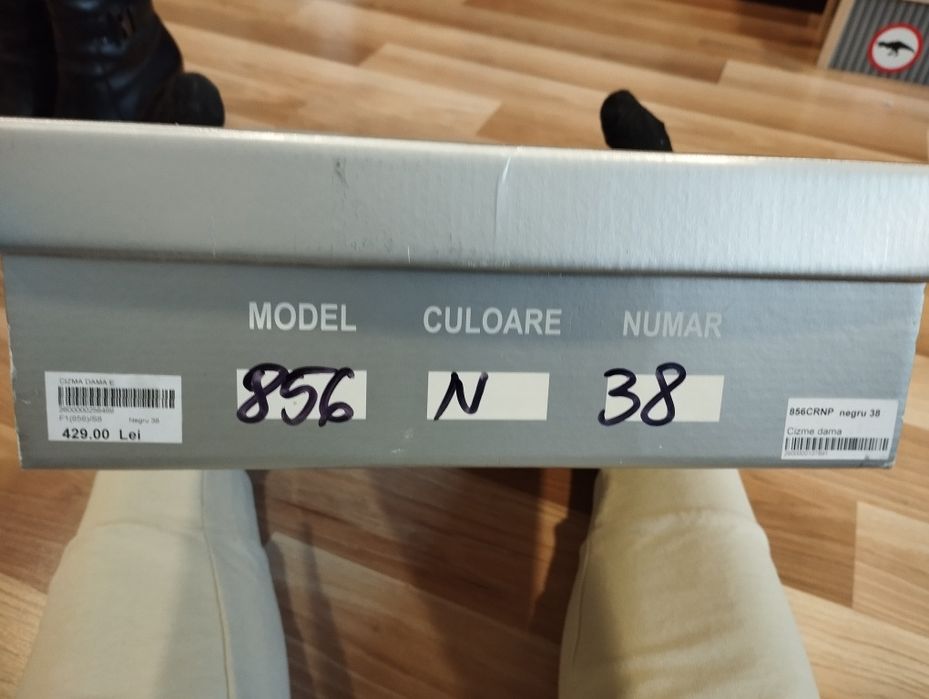 Cizme piele naturala dama Catali