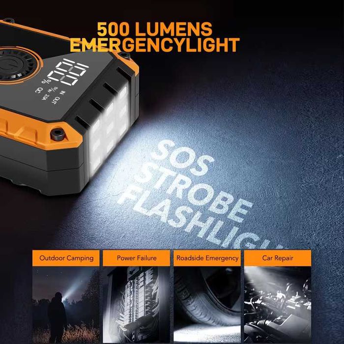 Преносим JCTST 2000A бустер за стартиране на ДВГ