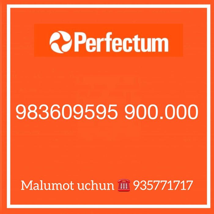 Perfectum Yunusobod gold nomer