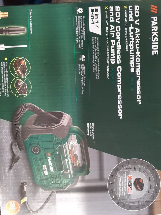 Compresor pe acumulator Parkside