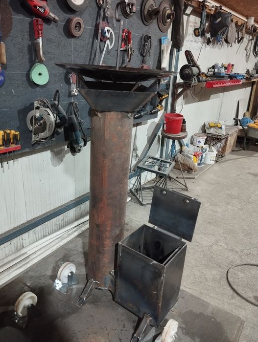 Centrala cu arzător rachetă și pentru grădină