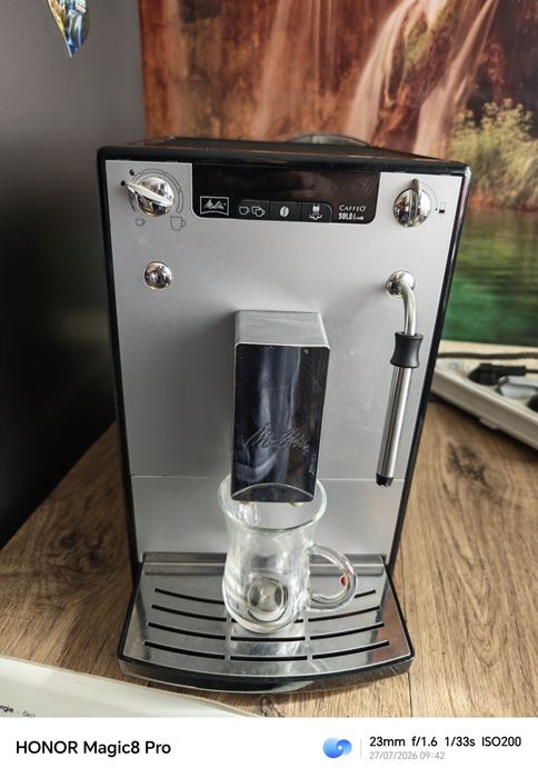 Кафеавтомат Melitta® Solo & Milk , 1400 W, 15 bar, система за разпенване на мляко, Сребрист