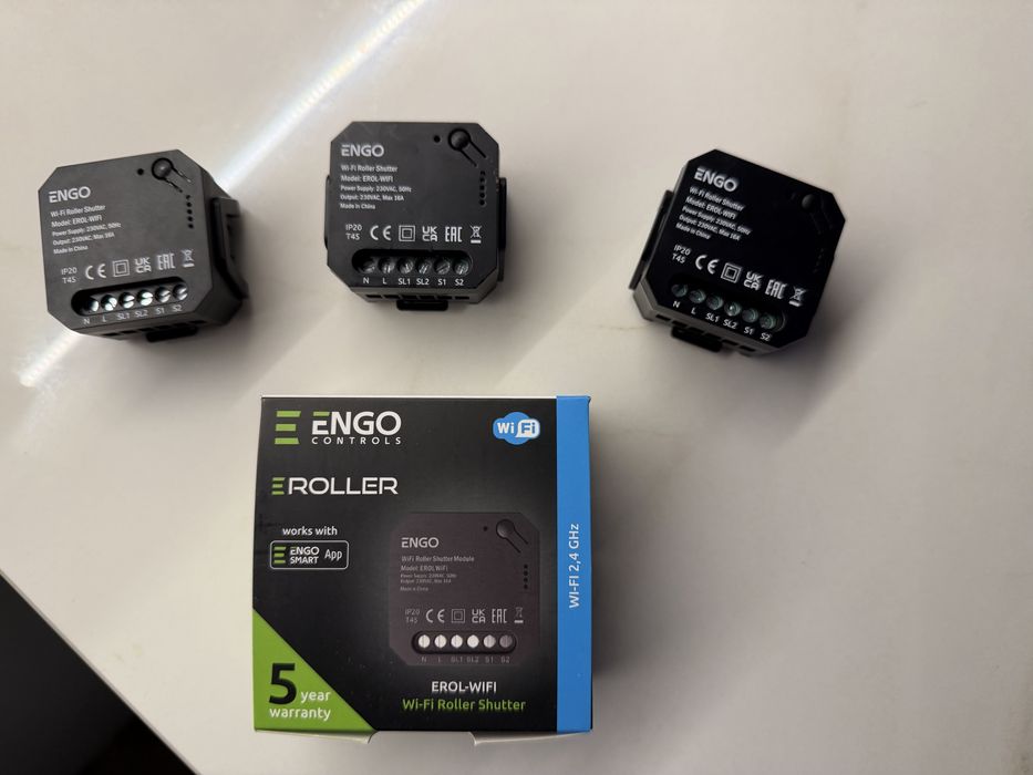 3 броя Смарт контролери ENGO SHUTTER за ролетни щори
