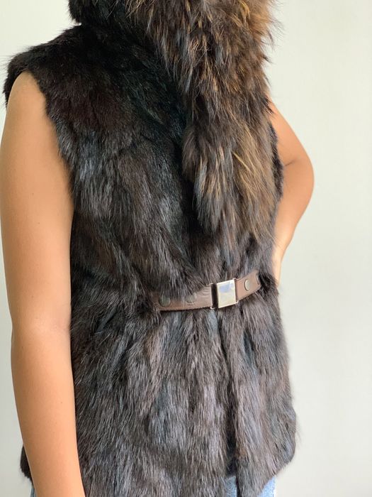 Дамски елек/ Естествен косъм/ Лисица