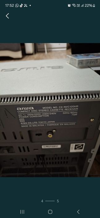 Музыкальный центр  Aiwa